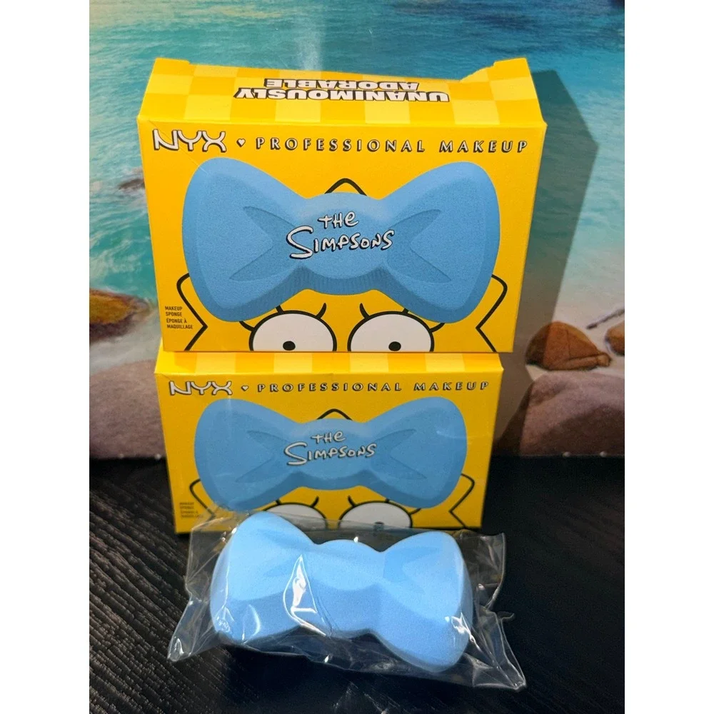 NYX X The Simpsons Maggie Simpson Blue Bow Makeup Sponge Set New